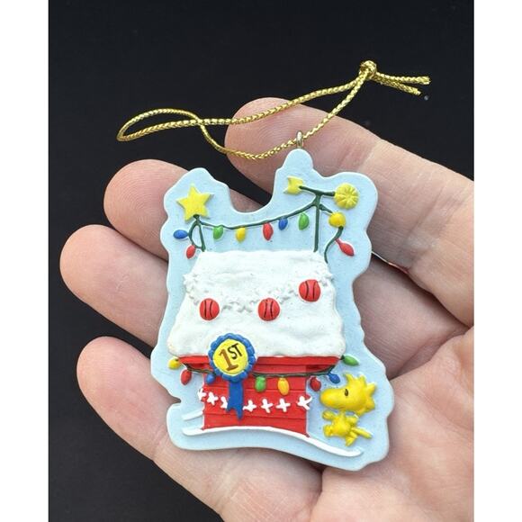 Vintage Silk Christmas Ornament Lot Peanuts Snoopy Lot Of 4 -LO2 - Picture 11 of 13